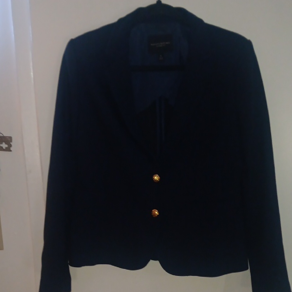 Banana Republic Navy Blazer with Gold Buttons
